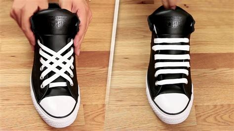 how to insert laces in shoes|correct way to lace sneakers.